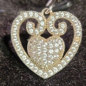 0502. NWOTs ~ Diamonds💫 All Around Hearts ~ So Sparkly✨️💖 Set In 925 Sterling~